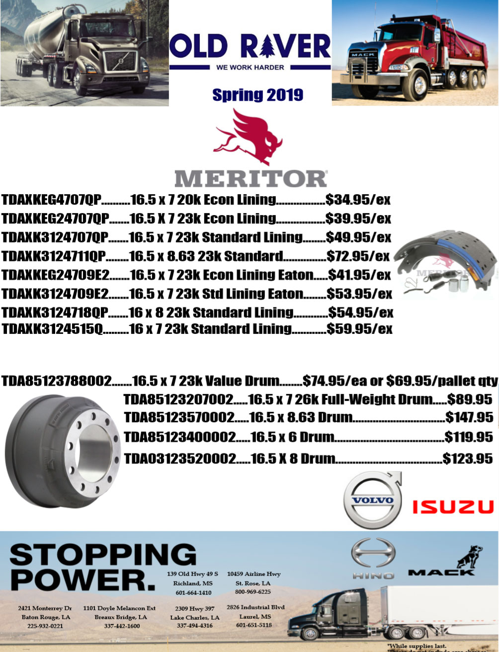 Parts Old River   Spring 2019 Parts Flyer Thumbnail 