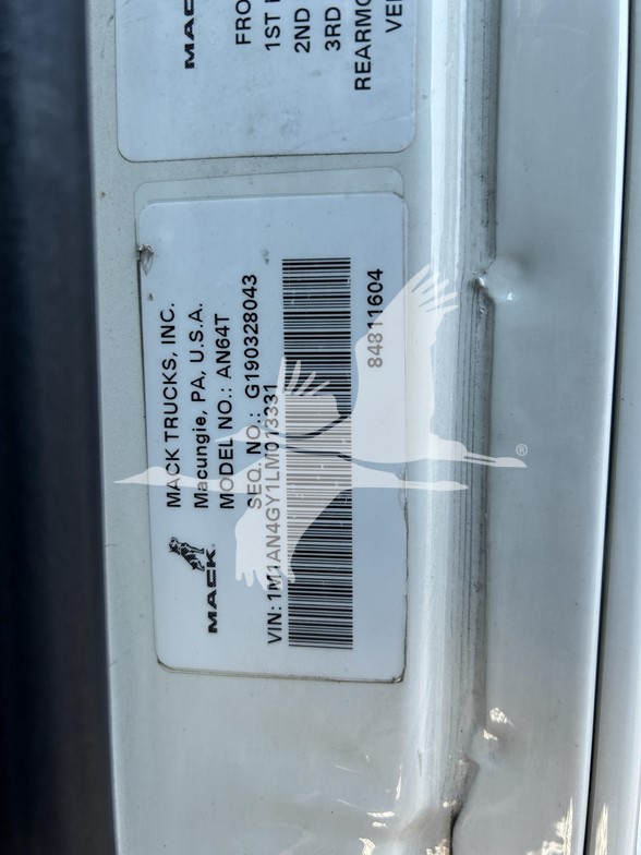 2020 MACK ANTHEM 64T 10004207465 2020 MACK ANTHEM 64T 10004207465