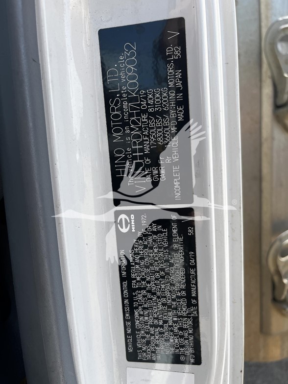 2020 HINO 195 11004542722 2020 HINO 195 11004542722